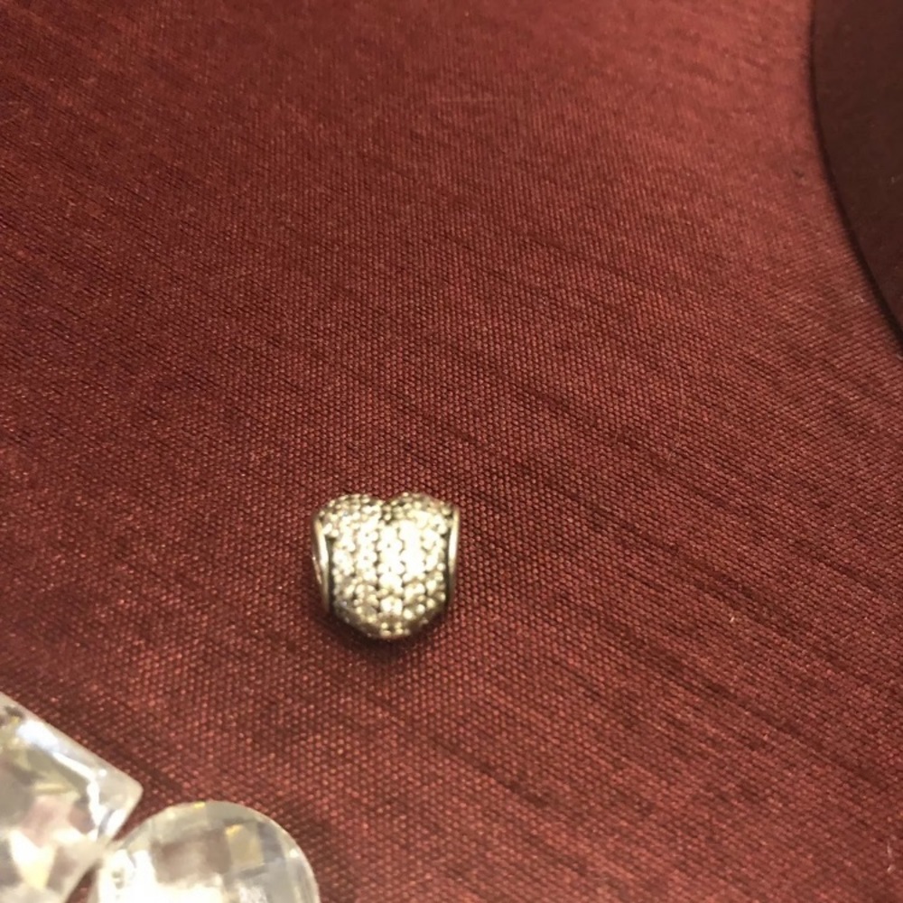 Pandora heart pave Charm